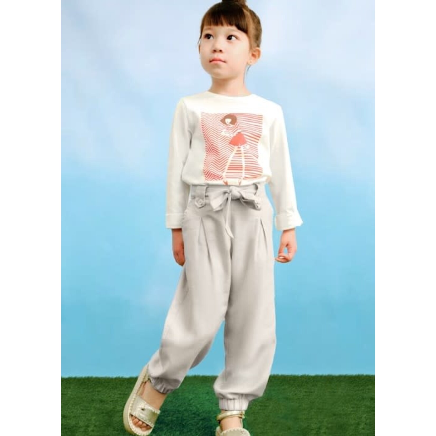 Mayoral MAYORAL - Pantalon souple couleur sable avec élastique à la cheville