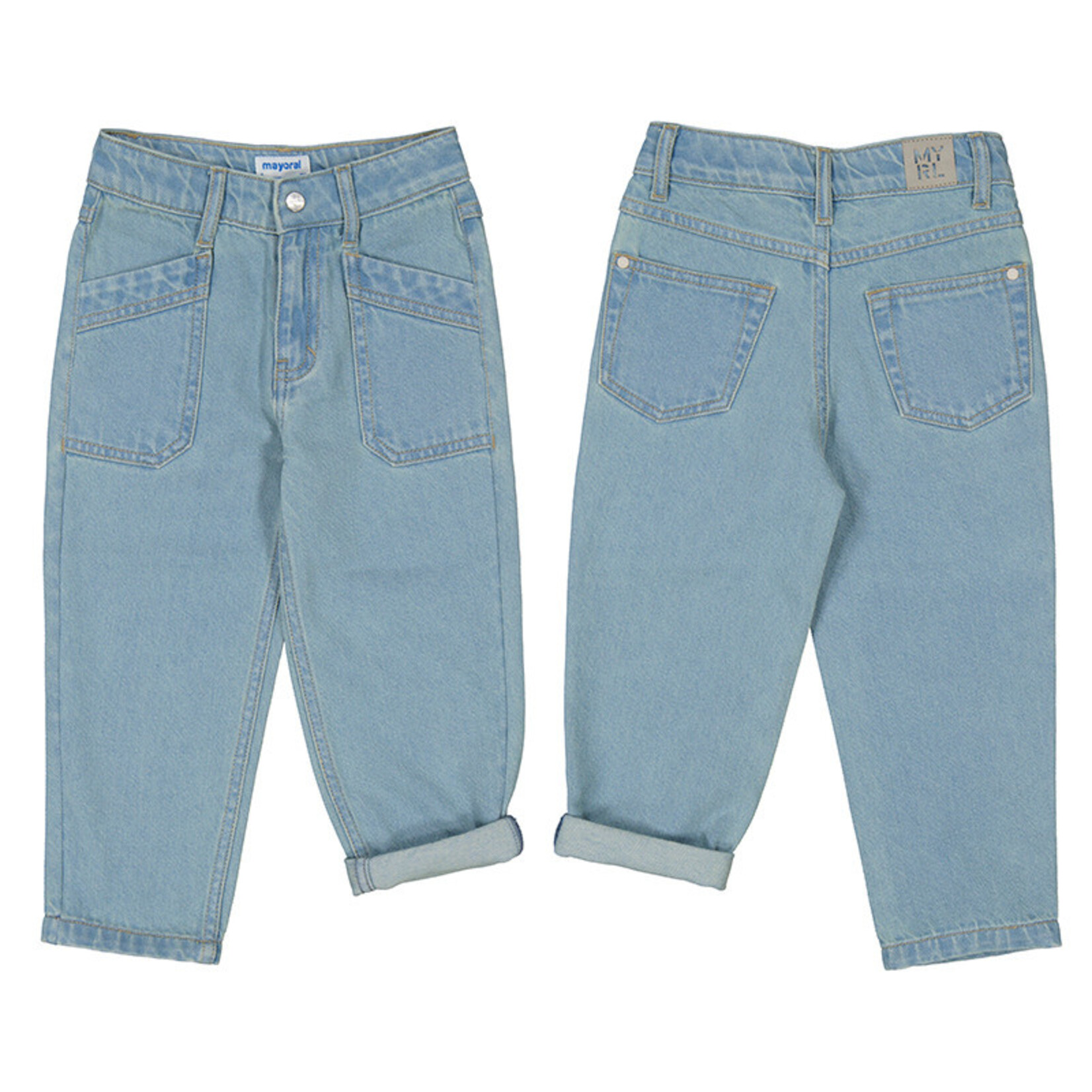 Mayoral MAYORAL - Light blue  'mom fit' jeans