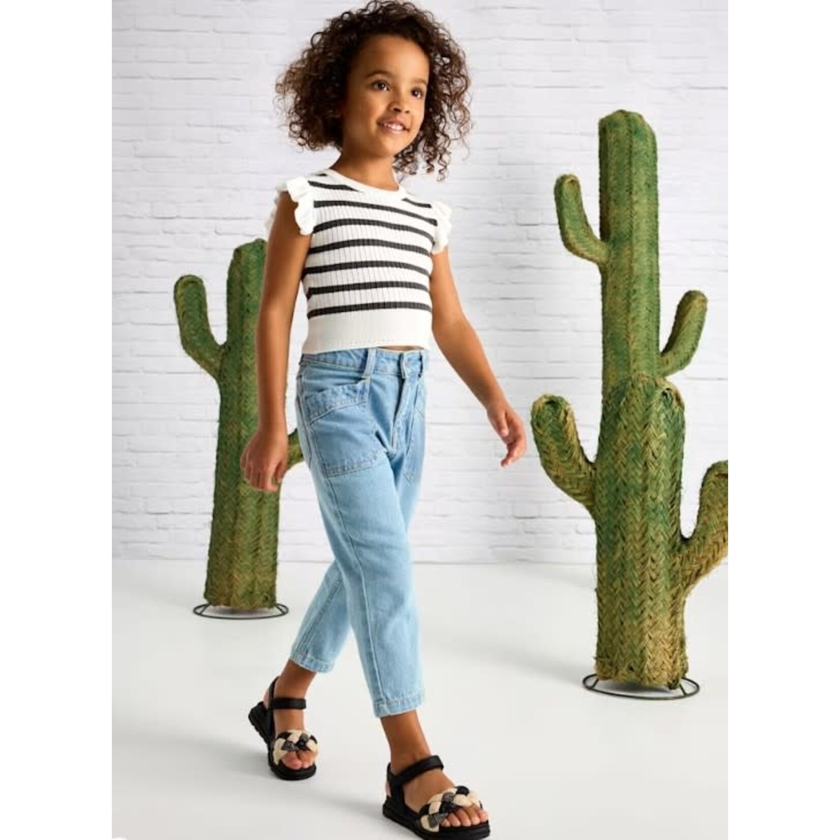 Mayoral MAYORAL - Light blue  'mom fit' jeans