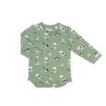 Coccoli COCCOLI - Cache-couche à manches longues en modal vert avec motif de mésanges et de fleurs
