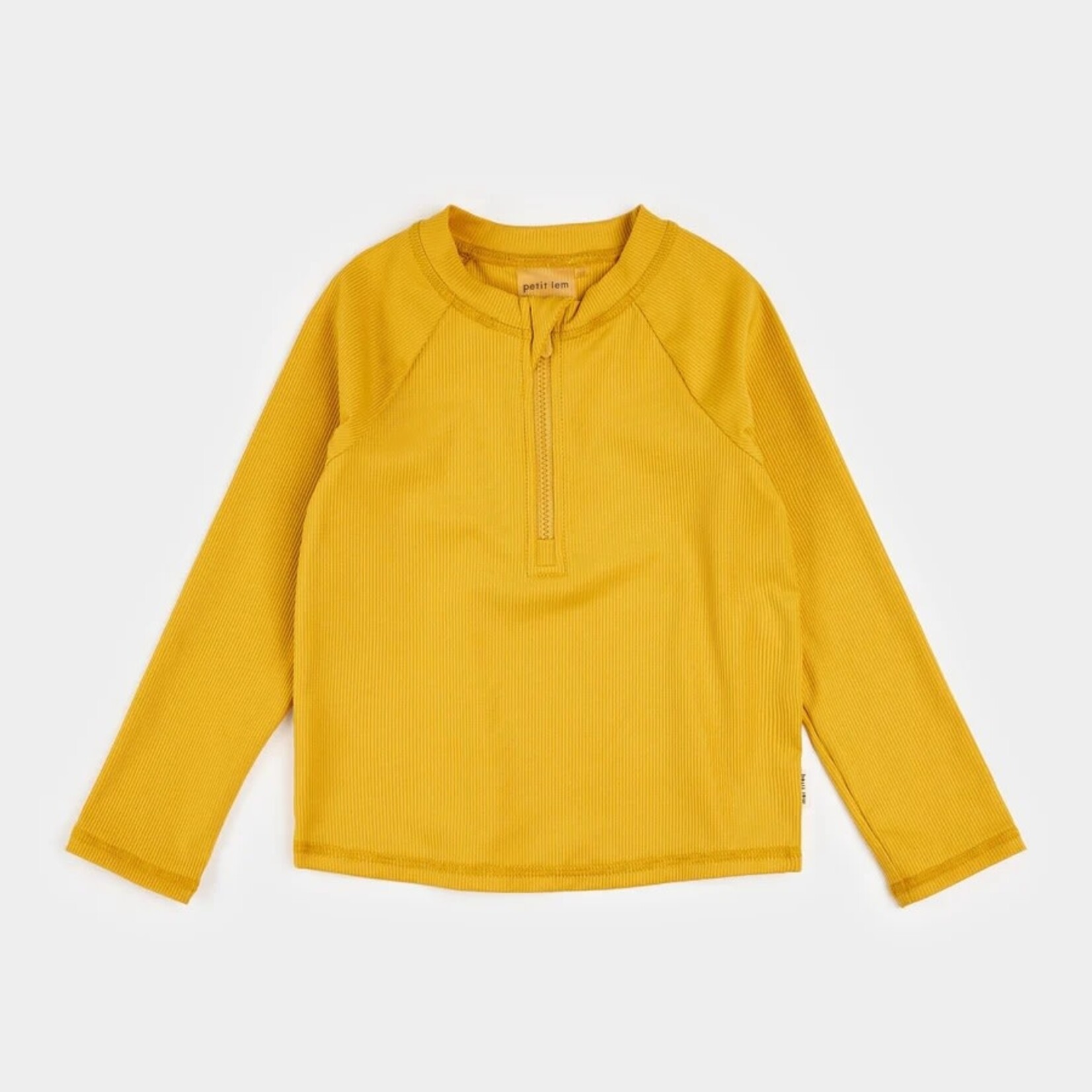 Miles the label PETIT LEM - Haut de maillot manches longues uni or/moutarde