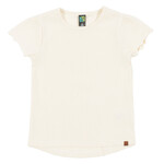 Nanö NANÖ - Long Ribbed Shirt with Lettuce Edge Sleeves 'Douce Coccinelle'