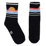 Nanö NANÖ - Black socks with basketball and stripes pattern 'Jour de match'