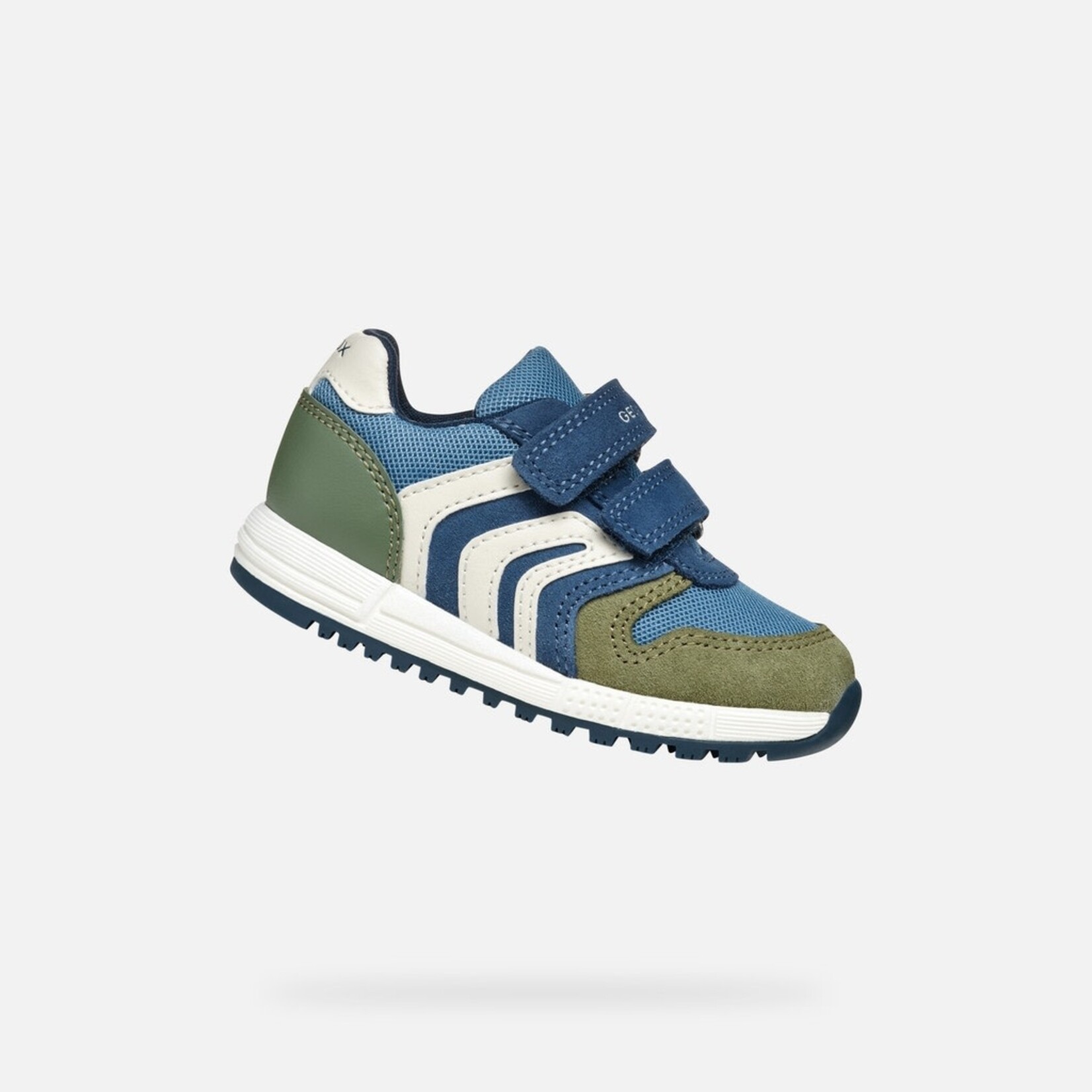 Geox GEOX - Chaussures de sport 'B. Alben B. A - Suede et Mesh - Sauge/Avio'