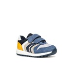 Geox GEOX - Chaussures de sport 'B. Alben B. A - Suede et Mesh - Jeans/Jaune'