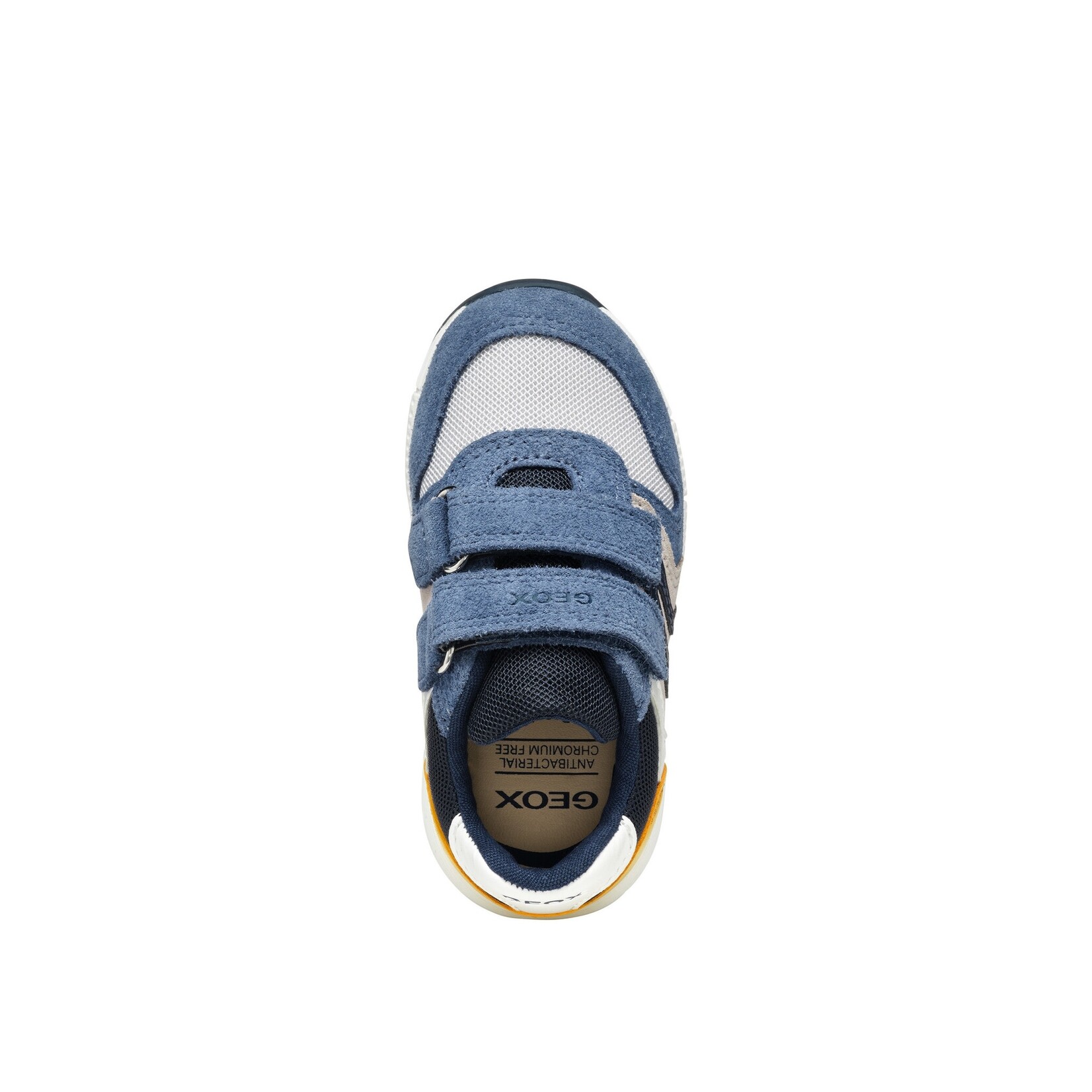 Geox GEOX - Chaussures de sport 'B. Alben B. A - Suede et Mesh - Jeans/Jaune'