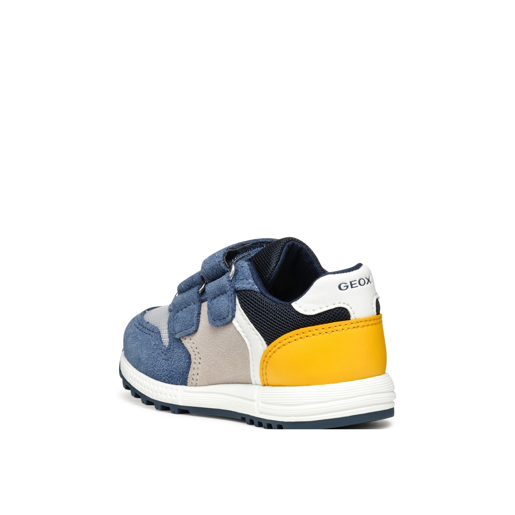 Geox GEOX - Chaussures de sport 'B. Alben B. A - Suede et Mesh - Jeans/Jaune'