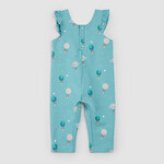 Miles the label MILES THE LABEL - Turquois romper/jumpsuit with hot air balloon print