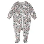 Petit Lem PETIT LEM - Cream-coloured pyjama with vintage flower print