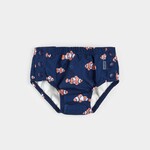 Petit Lem PETIT LEM - Clownfish Print Navy Swim Diaper