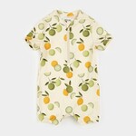Petit Lem PETIT LEM - Beige citrus print swimsuit