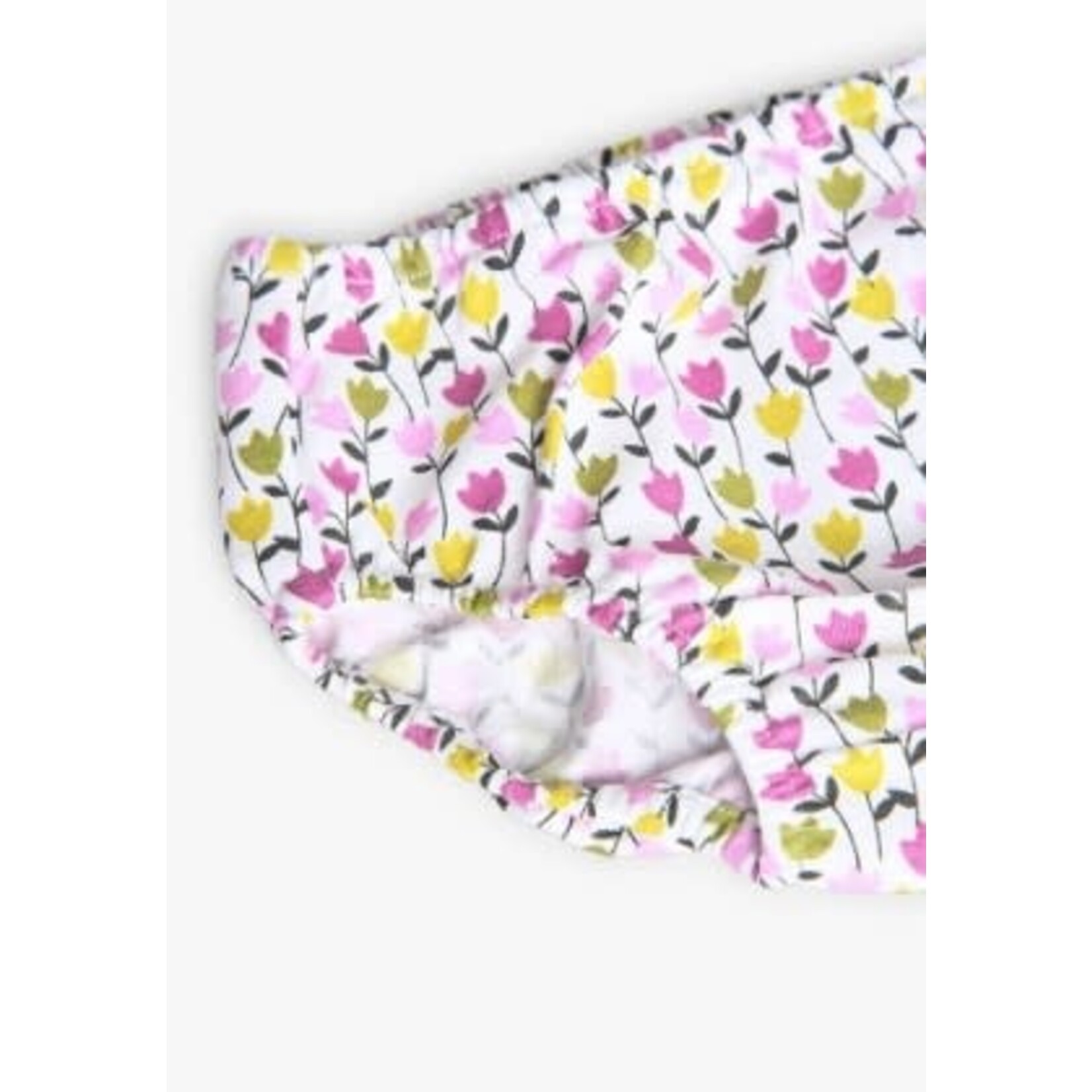 Boboli BOBOLI -Two-piece Set - White Dress and Bloomers with Flower Print
