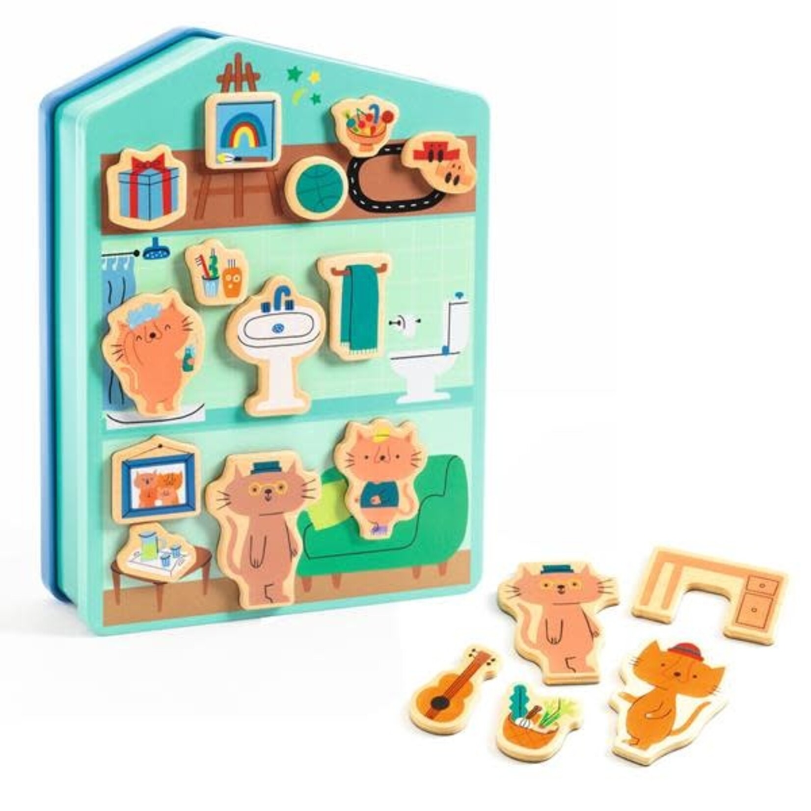 Djeco DJECO -  Magnetic Game 'InZeHouse'