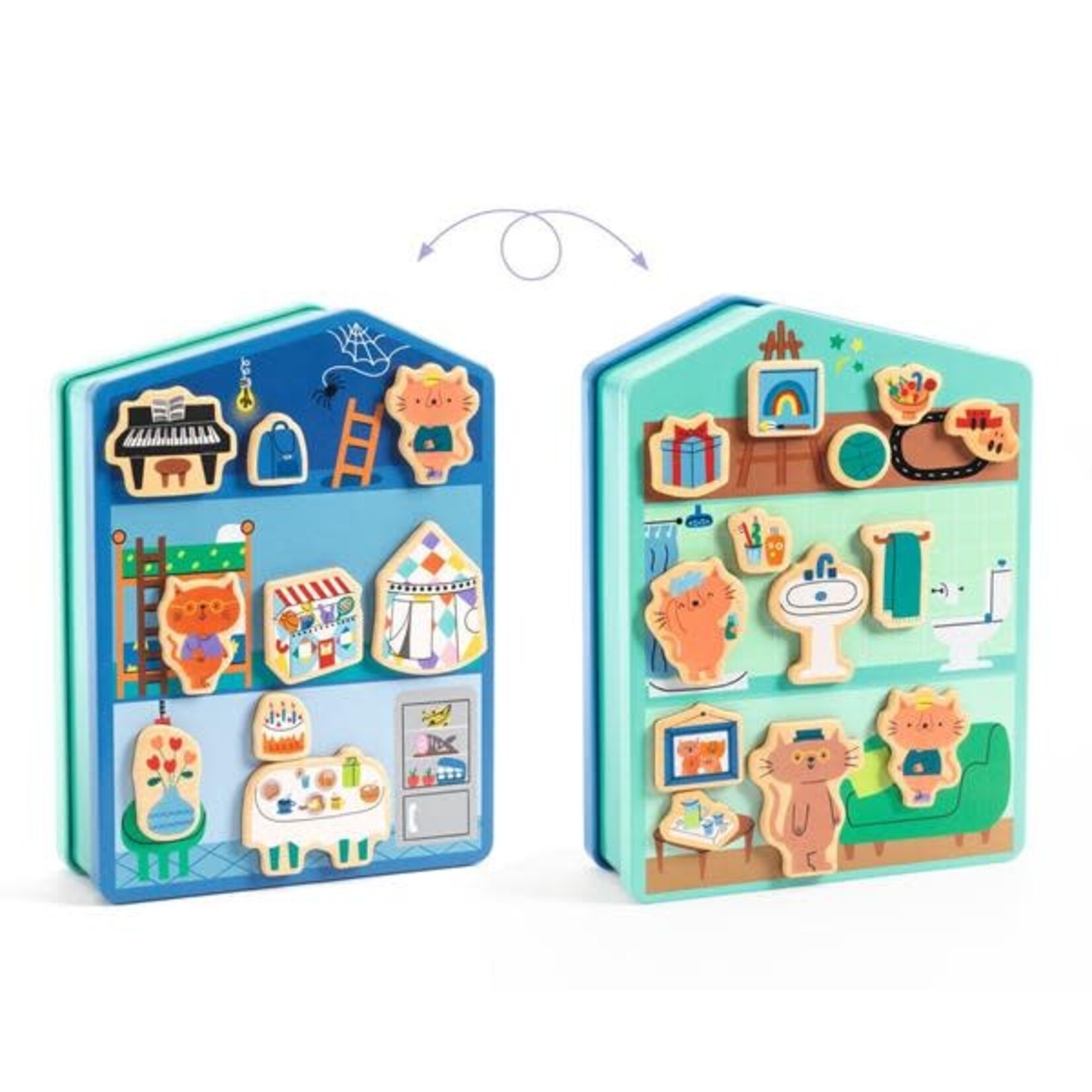 Djeco DJECO -  Magnetic Game 'InZeHouse'