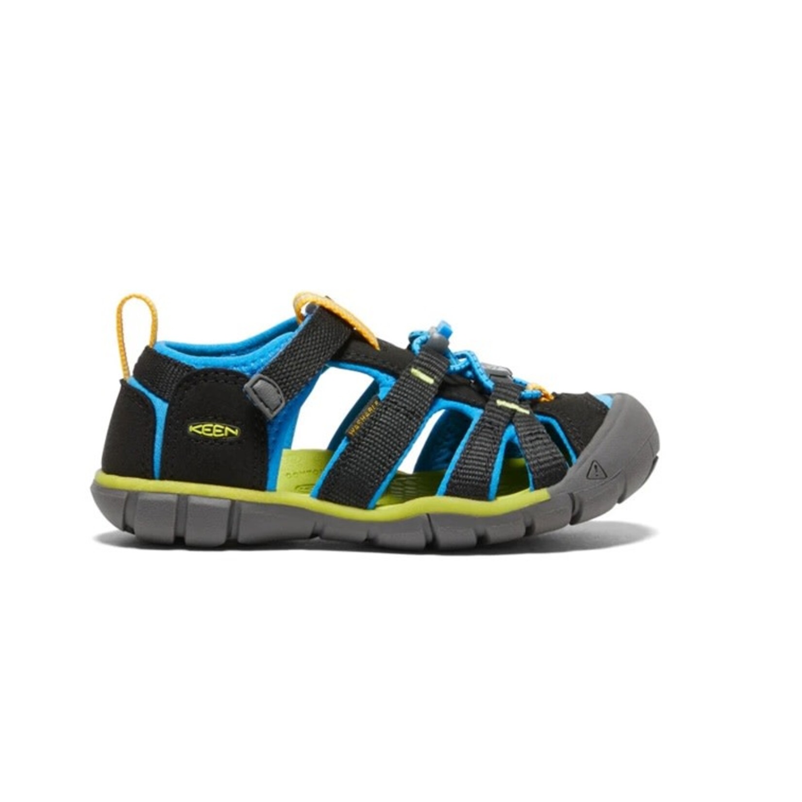 Keen KEEN - Sandales sport Seacamp noir, blue vif et lime 'Brilliant Blue / Black'