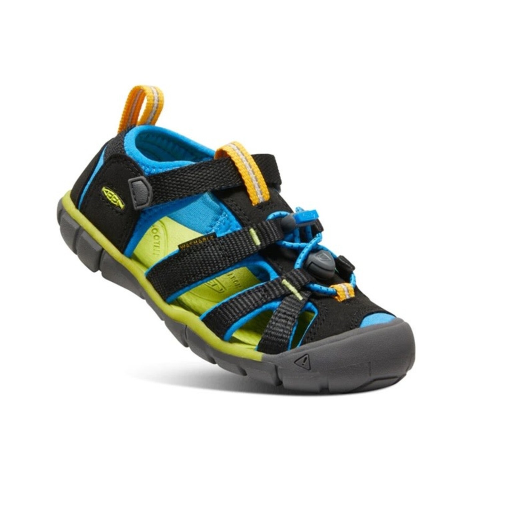 Keen KEEN - Sandales sport Seacamp noir, blue vif et lime 'Brilliant Blue / Black'