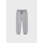 Mayoral MMAYORAL - Soft jogging pants in pale heather gray with adjustable drawstring