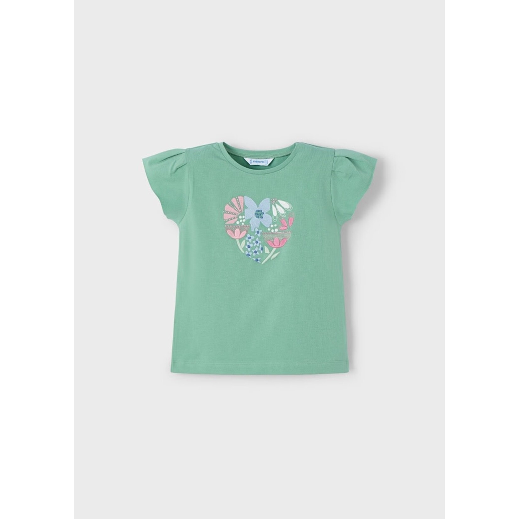 Mayoral MAYORAL - T-shirt à manches courtes à broderies de fleurs
