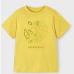 Mayoral MAYORAL - T-shirt Rhinocéros en relief - Jaune Moutarde