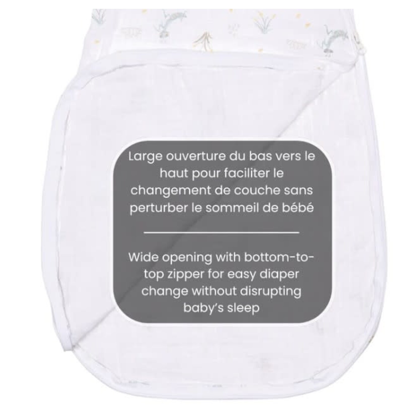 Perlimpinpin PERLIMPINPIN - Muslin cotton sleep bag - Insects (0.7 togs)