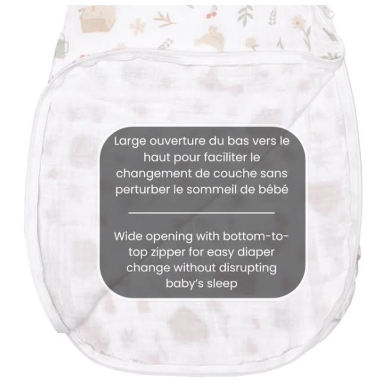 Perlimpinpin PERLIMPINPIN - Sac de nuit/gigoteuse en mousseline de coton - Pique-nique (0.7 togs)