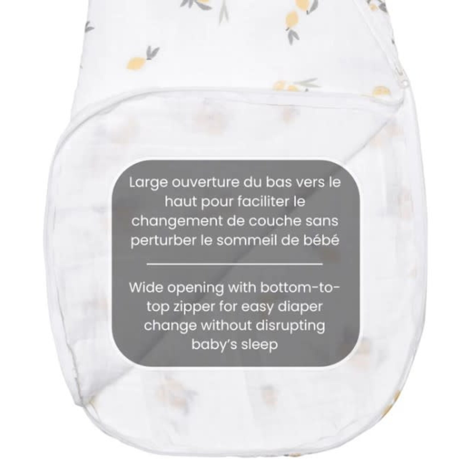 Perlimpinpin PERLIMPINPIN - Muslin cotton sleep bag - Lemons (0.7 togs)