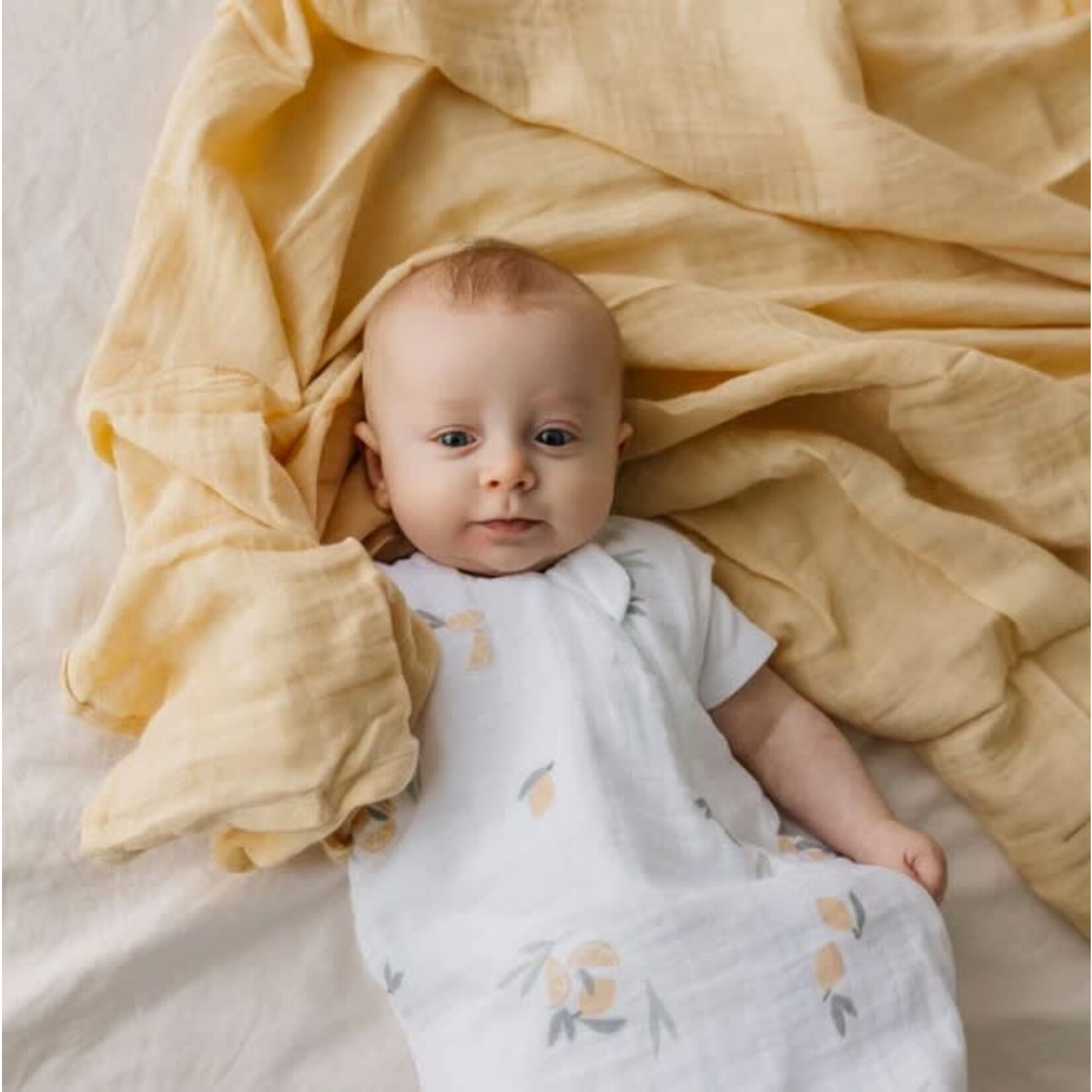 Perlimpinpin PERLIMPINPIN - Muslin cotton sleep bag - Lemons (0.7 togs)