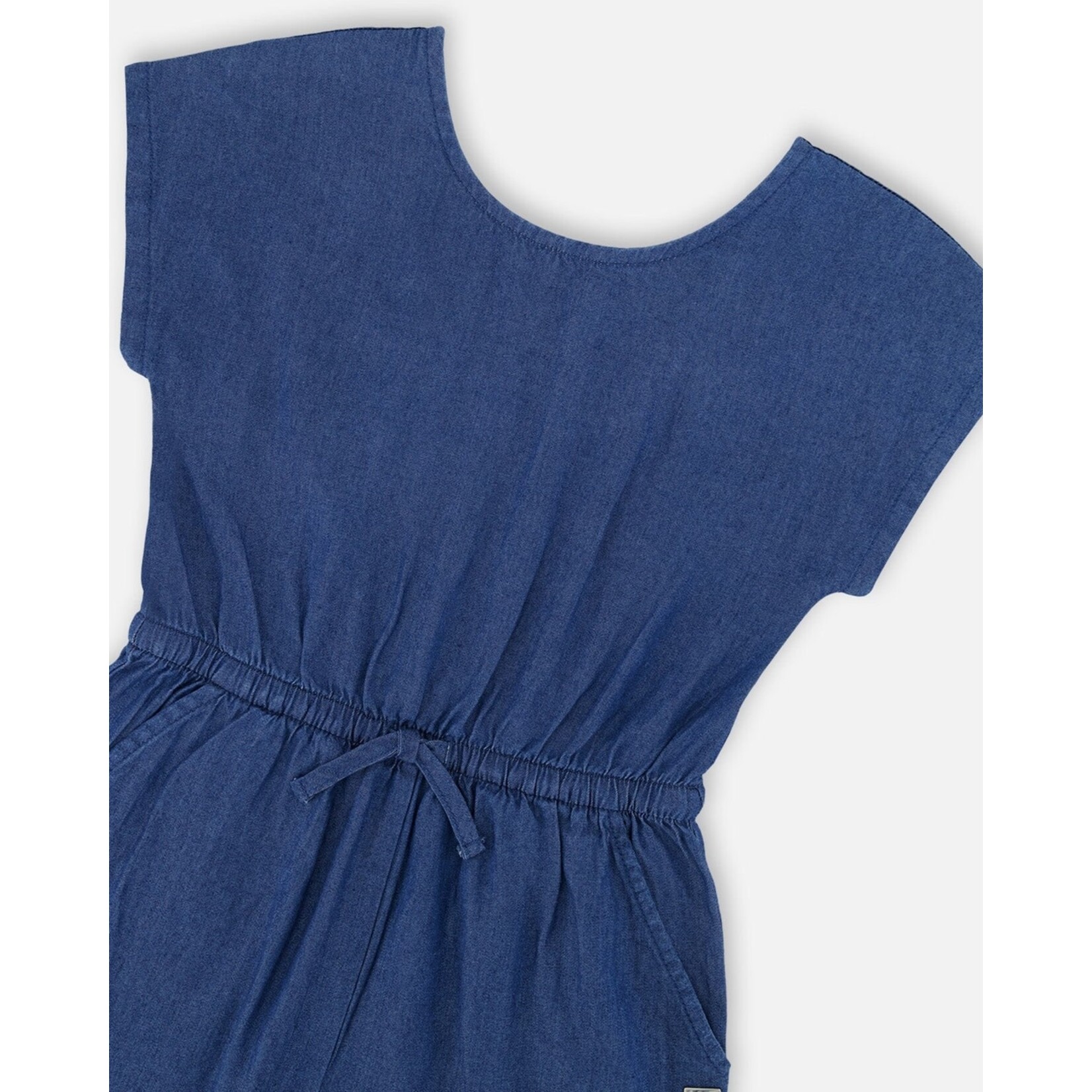 Deux par Deux DEUX PAR DEUX - Combinaison en chambray bleu marine 'Vive les rayures'