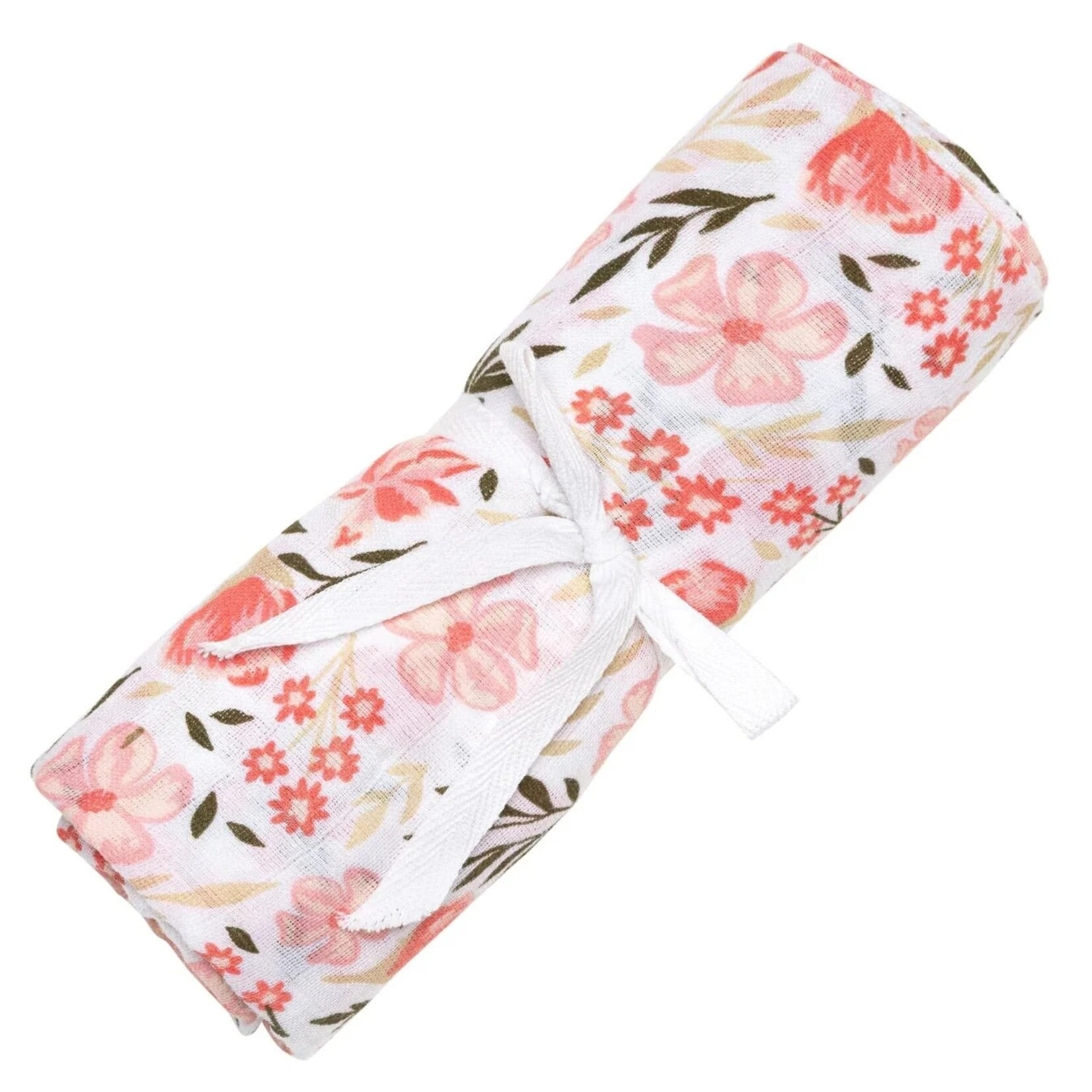 Perlimpinpin PERLIMPINPIN -  cotton muslin blanket 'Flowers by Rachel Lyon'