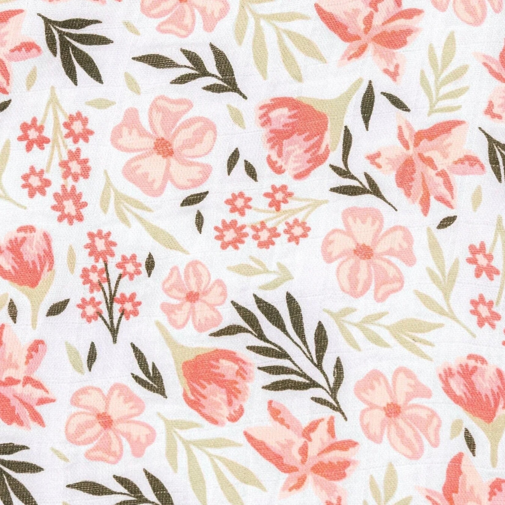Perlimpinpin PERLIMPINPIN - Couverture de mousseline de coton 'Fleurs par Rachel Lyon'