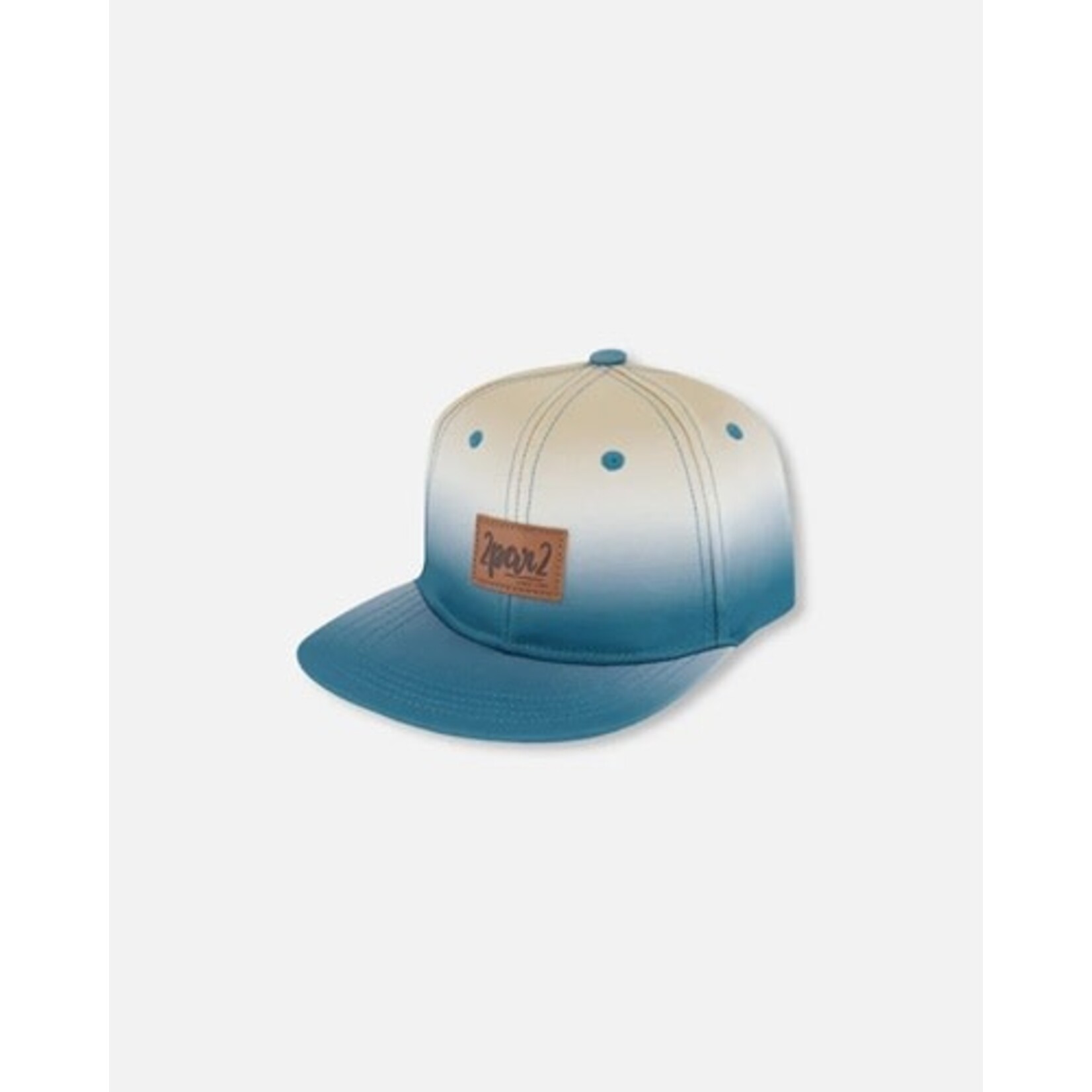 Deux par Deux DEUX PAR DEUX - Cap with blue-gray and beige gradient