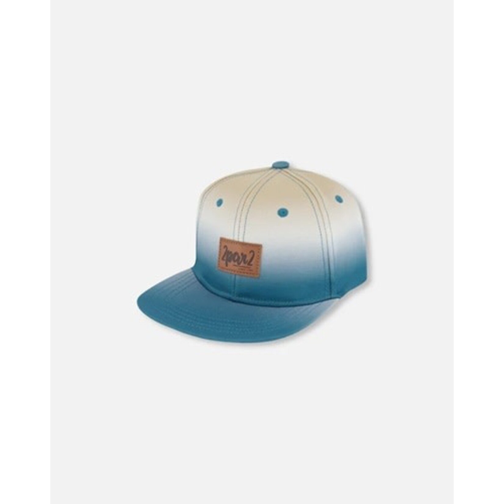 Deux par Deux DEUX PAR DEUX - Casquette avec dégradé gris bleuté et beige