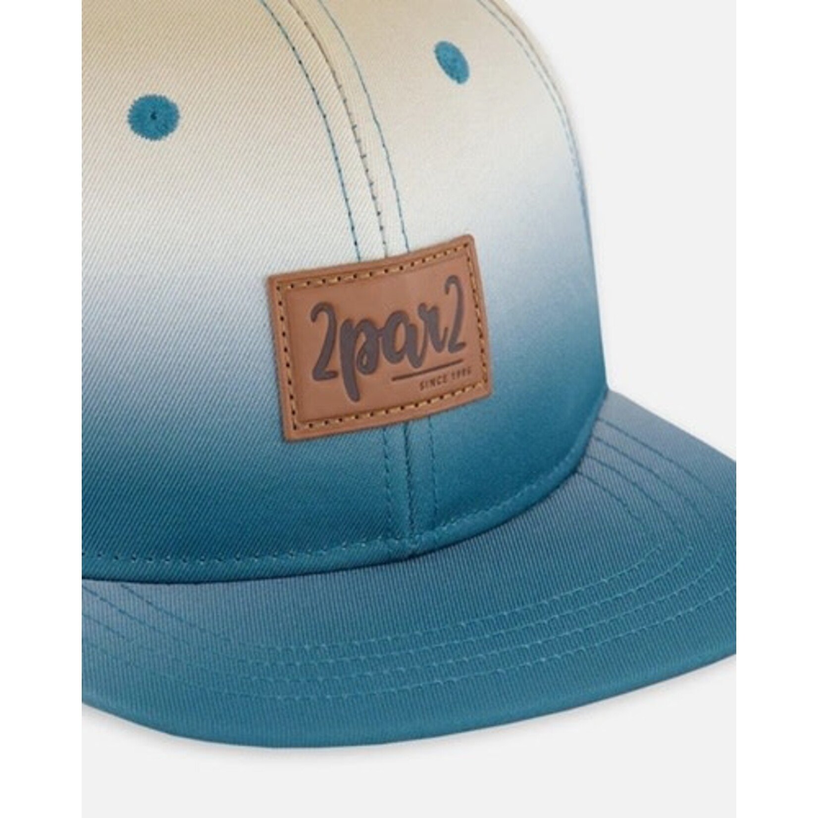 Deux par Deux DEUX PAR DEUX - Casquette avec dégradé gris bleuté et beige