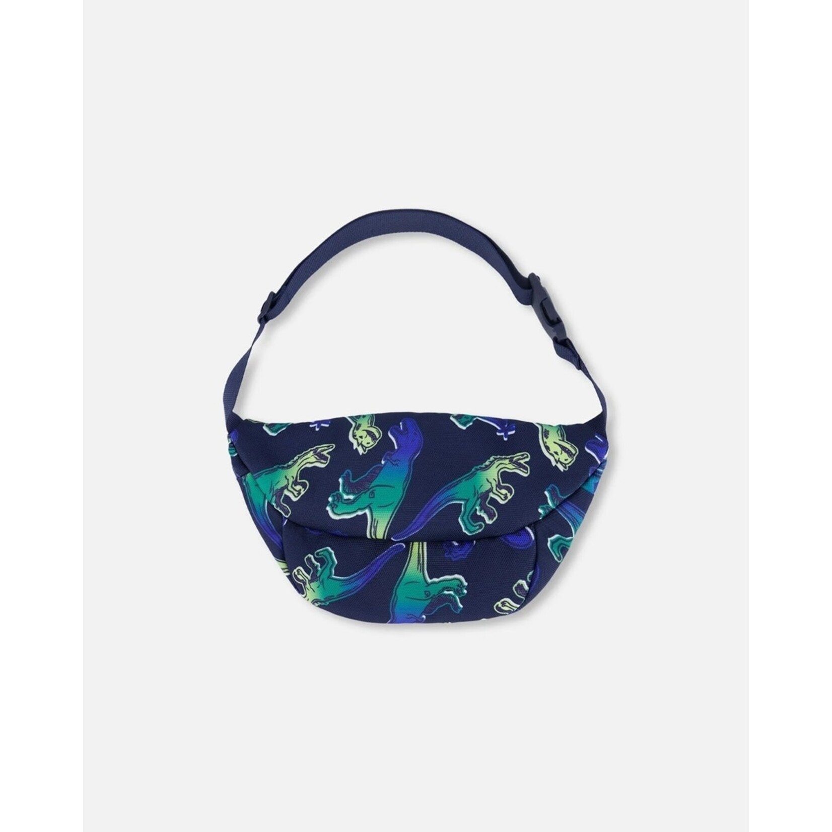 Deux par Deux DEUX PAR DEUX - Sac banane bleu marine avec imprimé de dinosaures bleu et vert