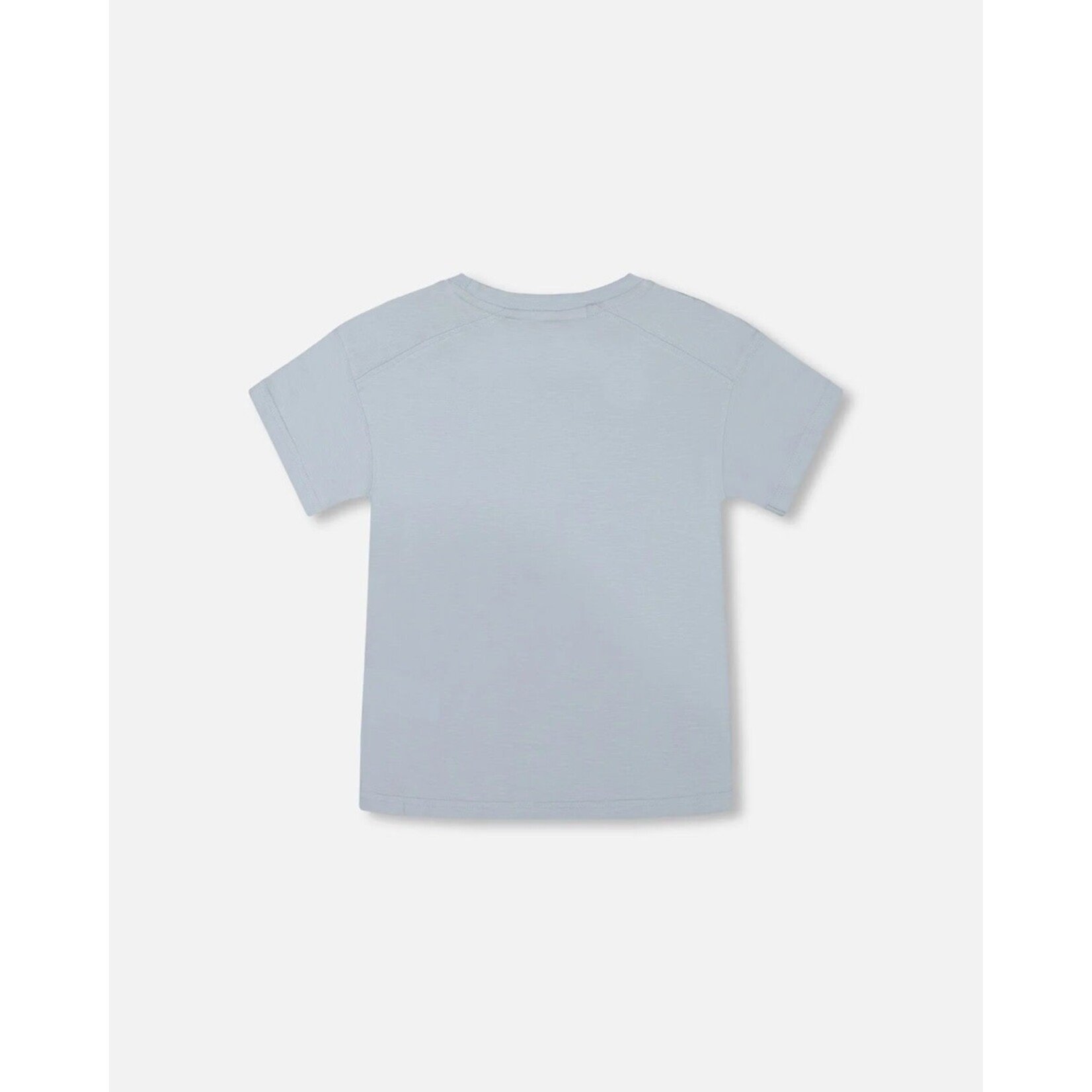 Deux par Deux DEUX PAR DEUX- T-shirt à manches courtes bleu poudre avec l'imprimé d'un bol de ramen 'B.O.Y.S'