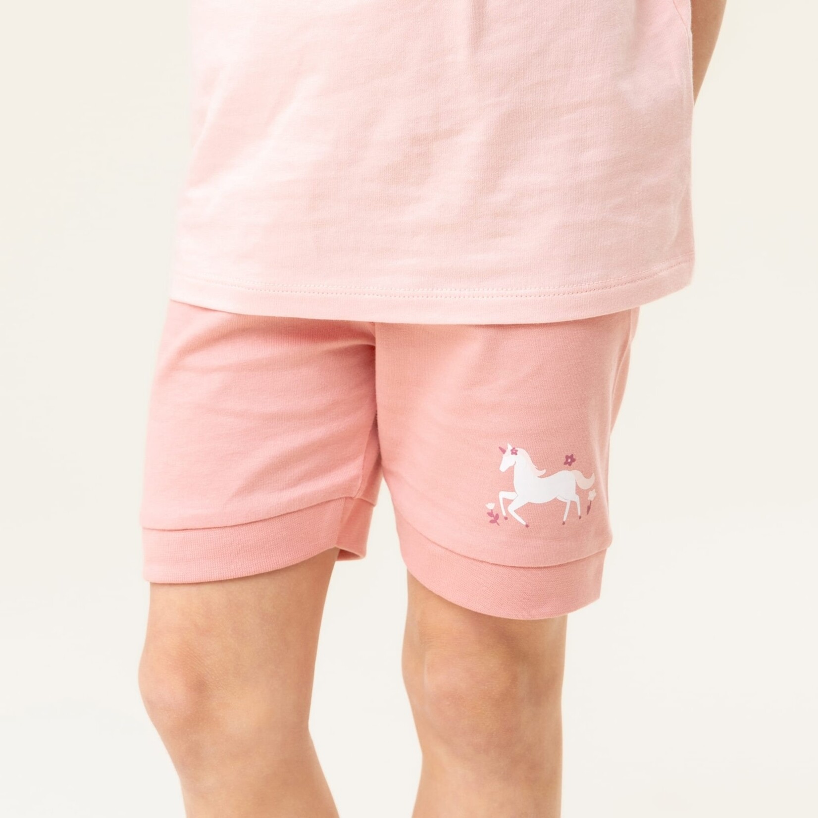 Nanö NANÖ - Three-piece light pink and coral pyjamas 'Unicorn'