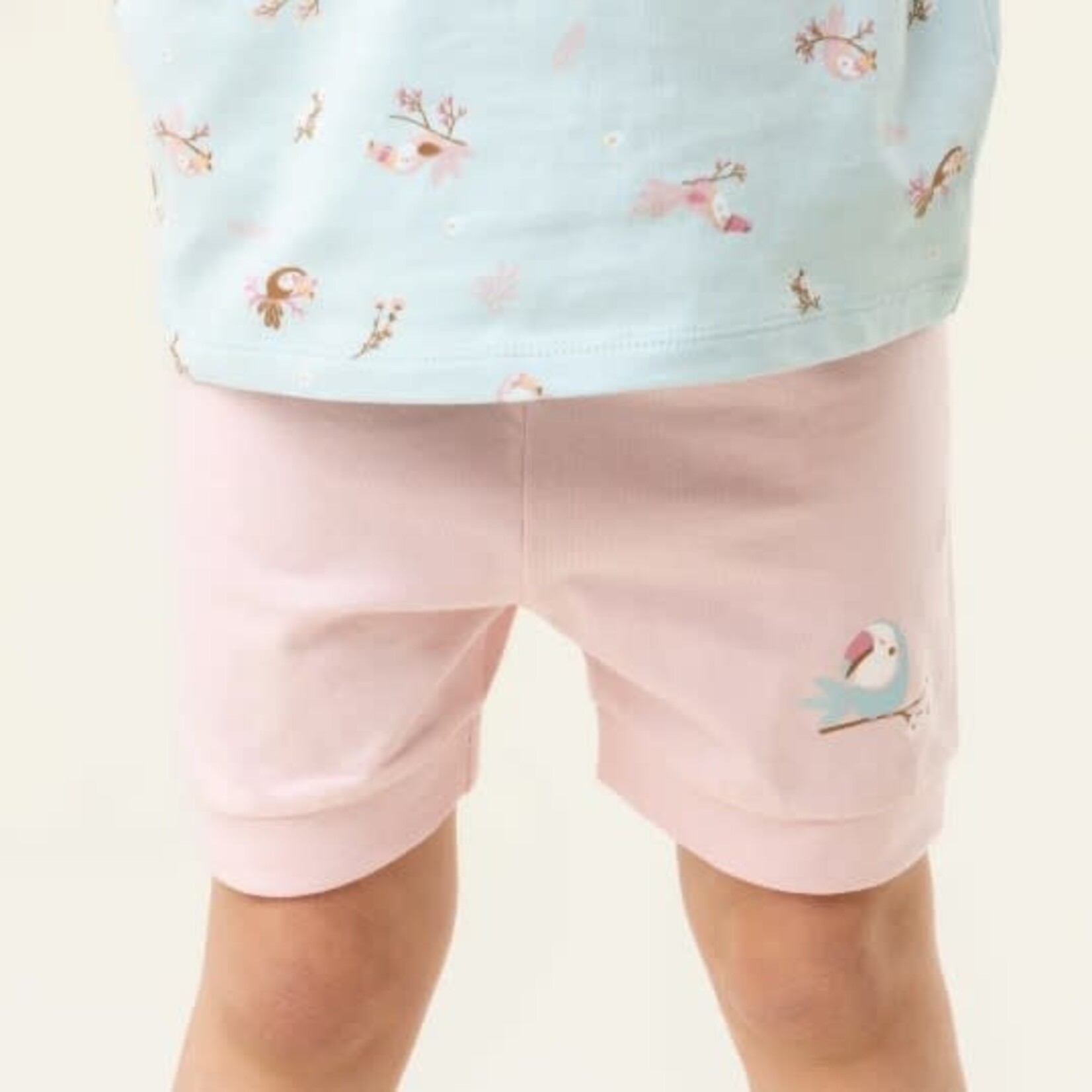 Nanö NANÖ - Pyjama 3 morceaux  turquoise et rose 'Toucans'