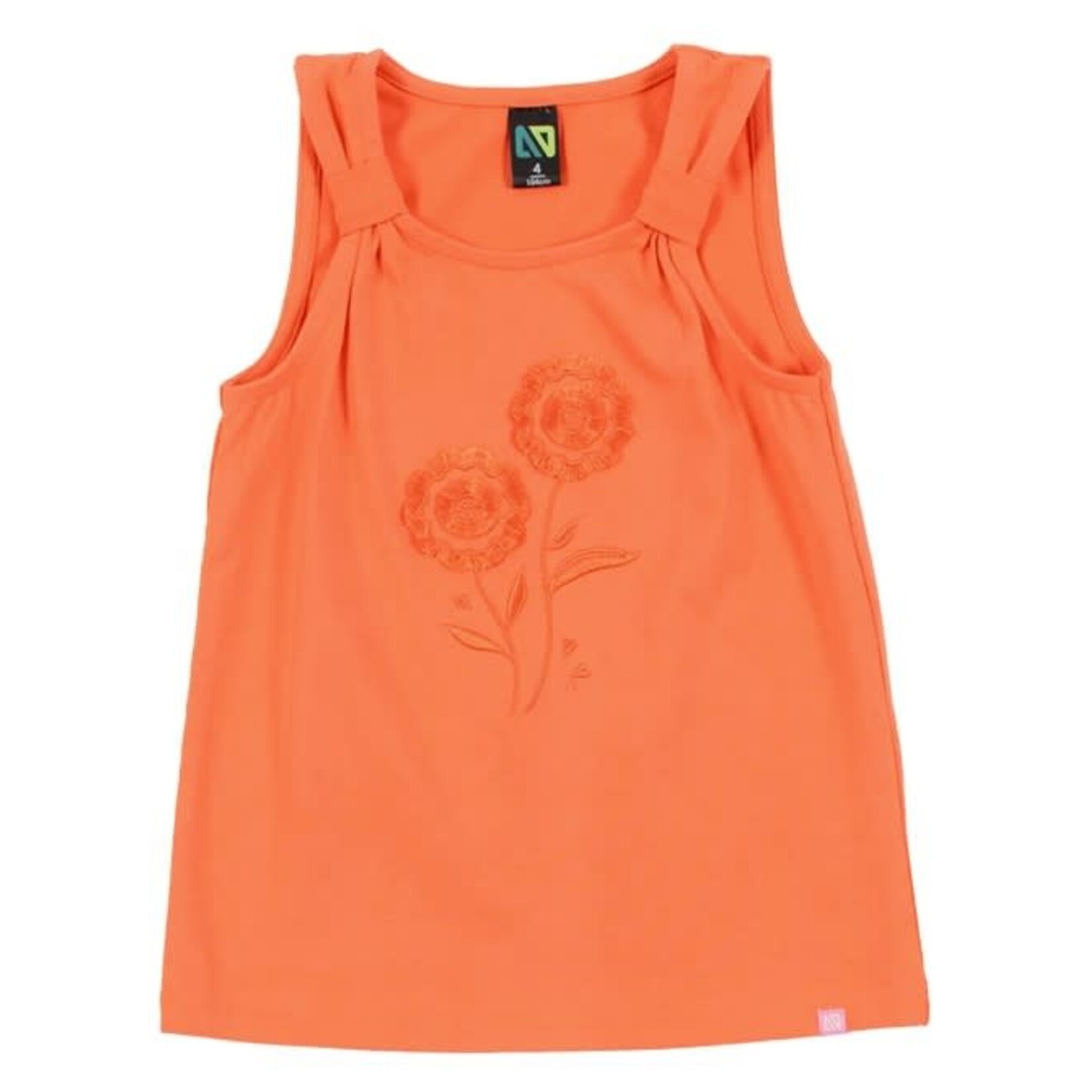 Nanö NANÖ - Camisole corail avec broderie de fleurs 'Joli colibri'