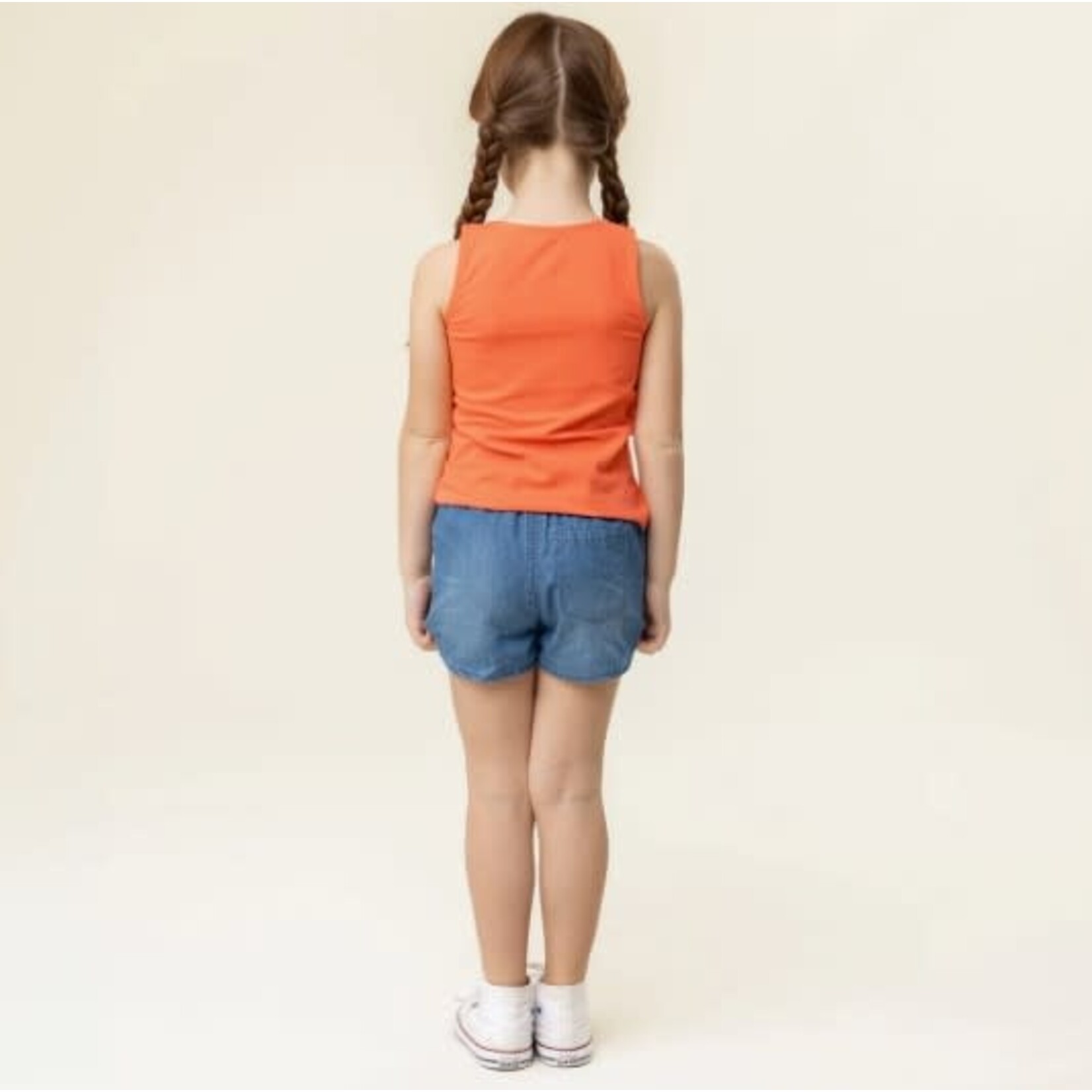 Nanö NANÖ - Camisole corail avec broderie de fleurs 'Joli colibri'