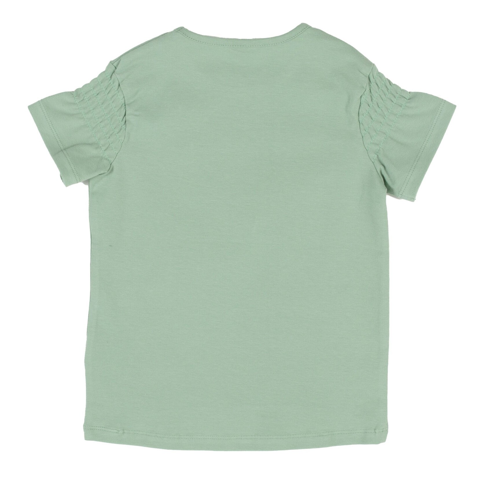 Nanö NANÖ - T-shirt à manches courtes vert avec imprimé 3D de fleurs 'Douce Coccinelle'