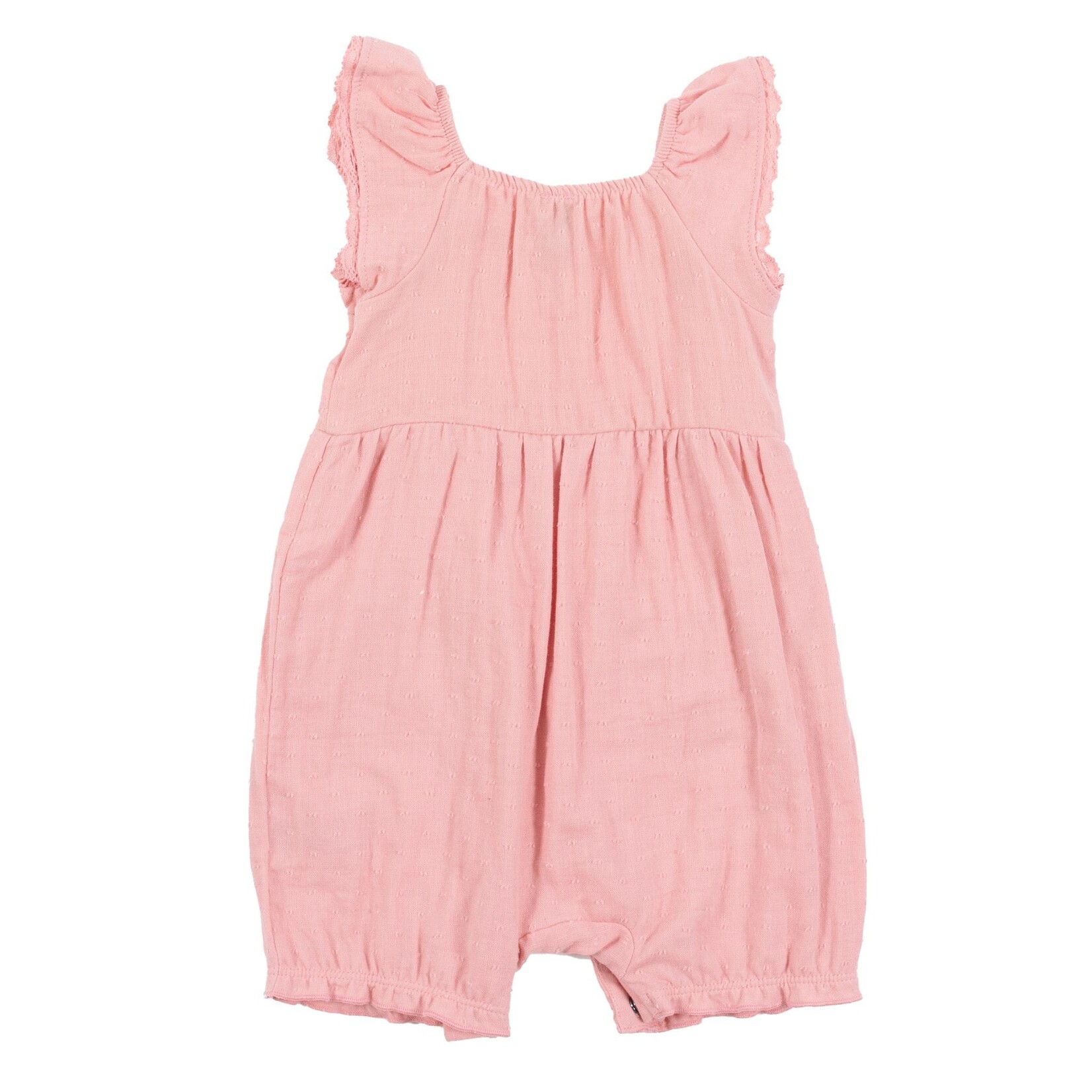 Nanö NANÖ - Barboteuse en mousseline rose pâle uni 'Coccinelle'