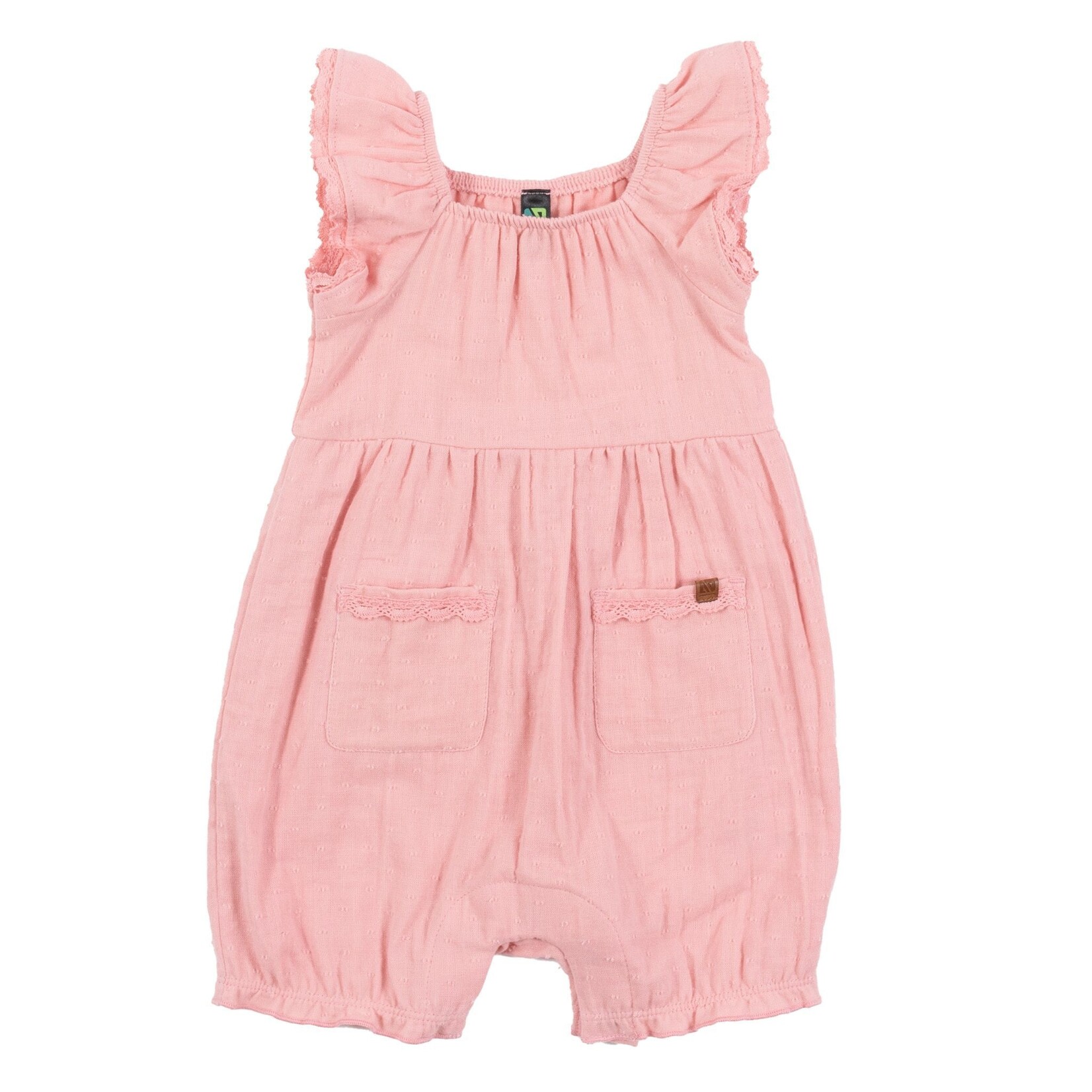 Nanö NANÖ - Barboteuse en mousseline rose pâle uni 'Coccinelle'