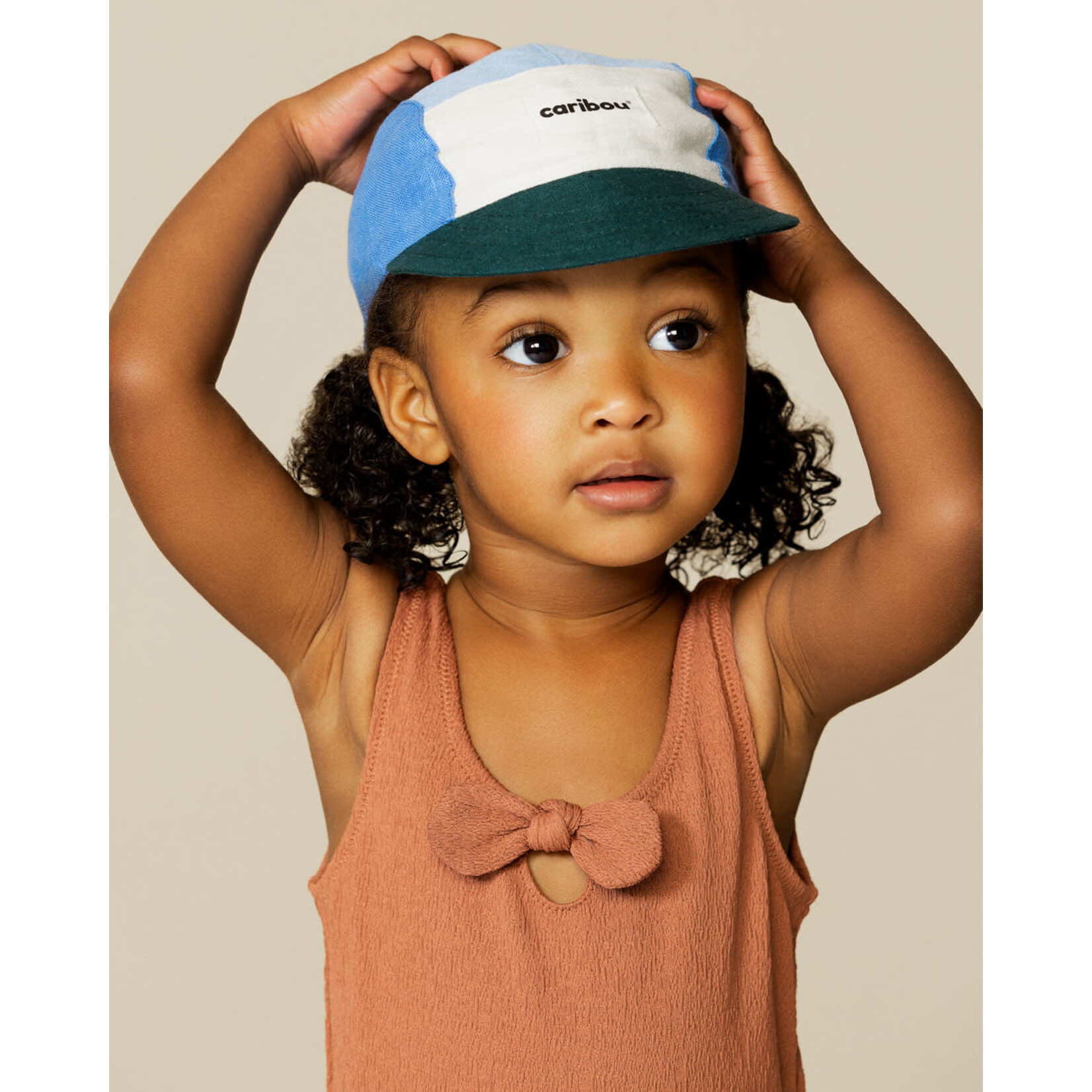 Caribou CARIBOU - Casquette souple en lin colourblock - Saltimbanque
