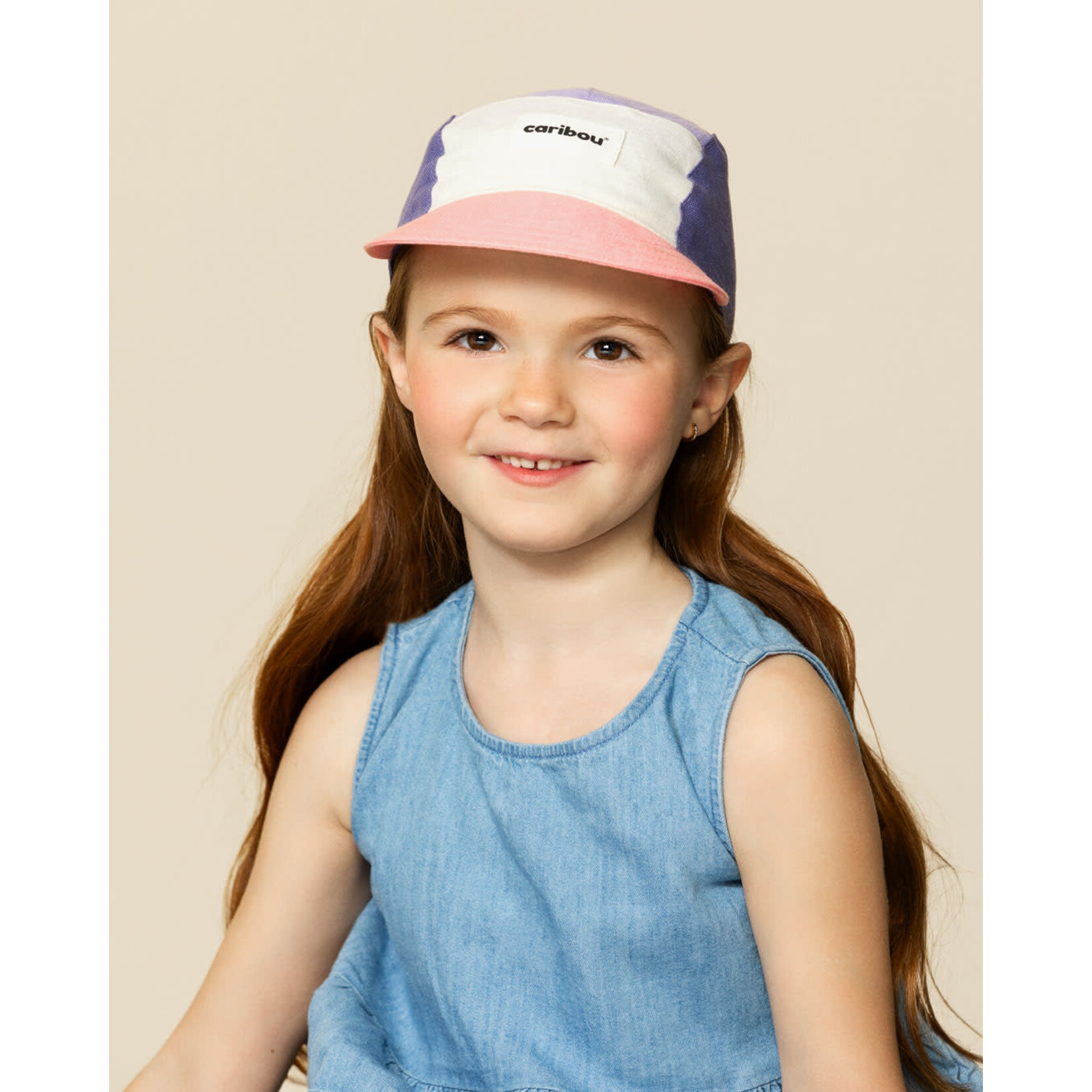 Caribou CARIBOU - Casquette souple en lin colourblock - Colombine