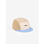 Caribou CARIBOU - Soft Linen Cap - Nomade - Beige and Light Blue Color Block