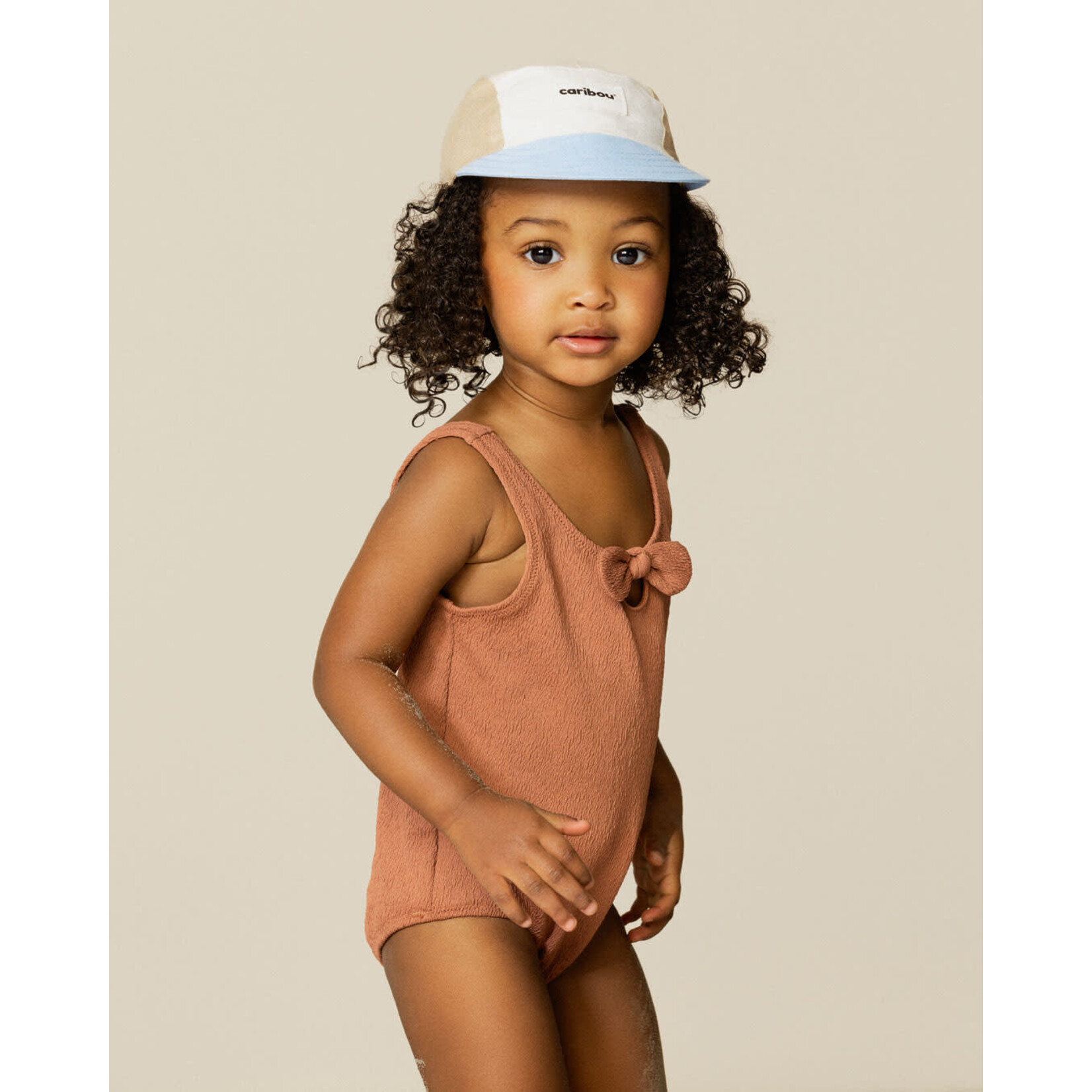 Caribou CARIBOU - Casquette souple en lin colourblock - Nomade