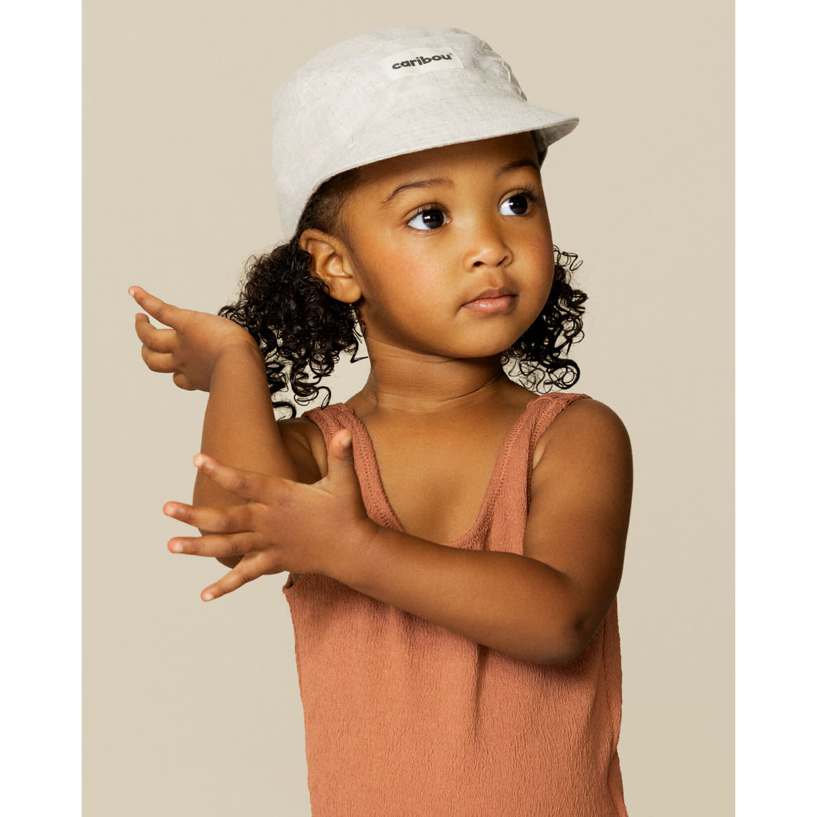 Caribou CARIBOU - Soft Linen Cap - Heather beige - Écru