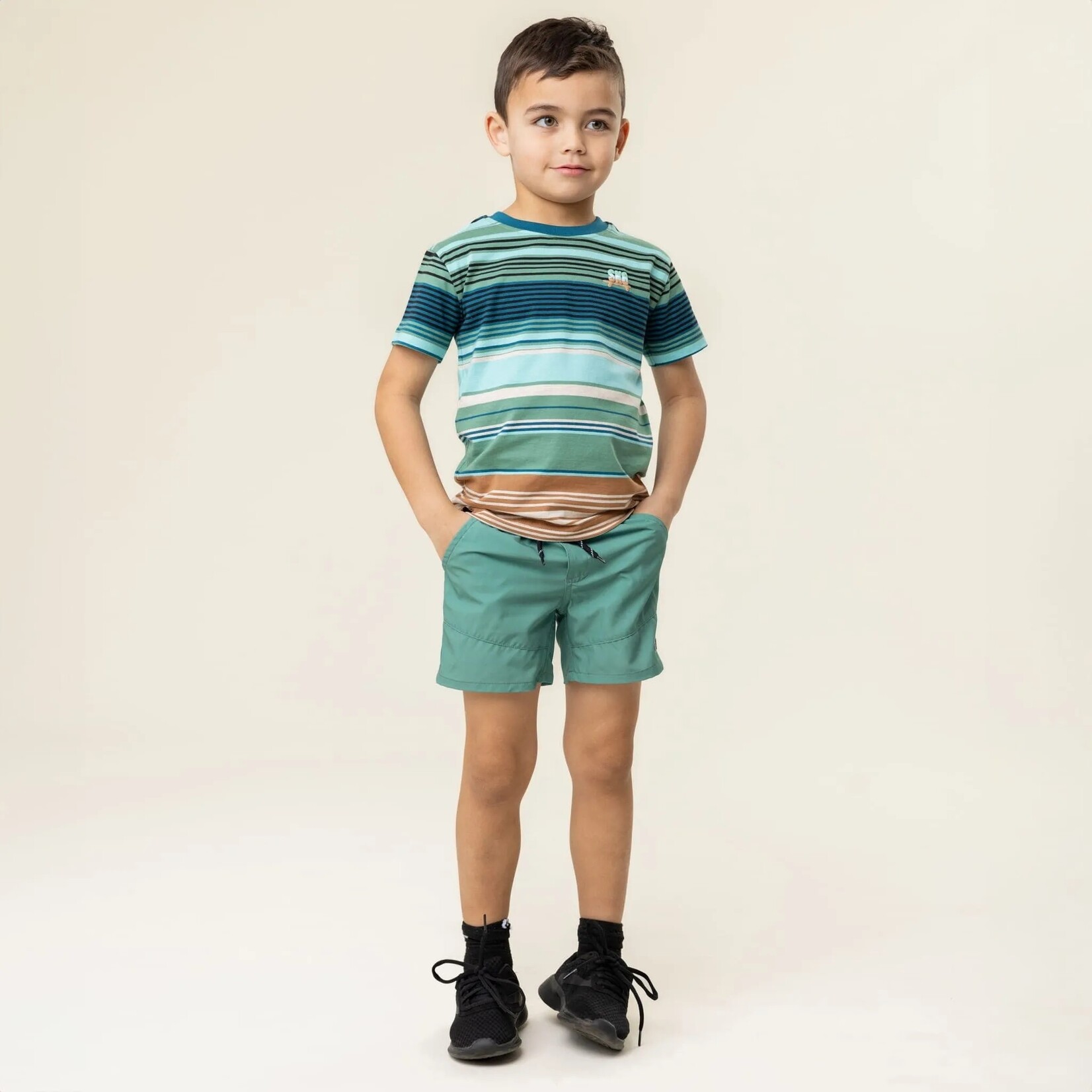 Nanö NANÖ - Dark turquoise soft Bermuda shorts - '360 degrees'