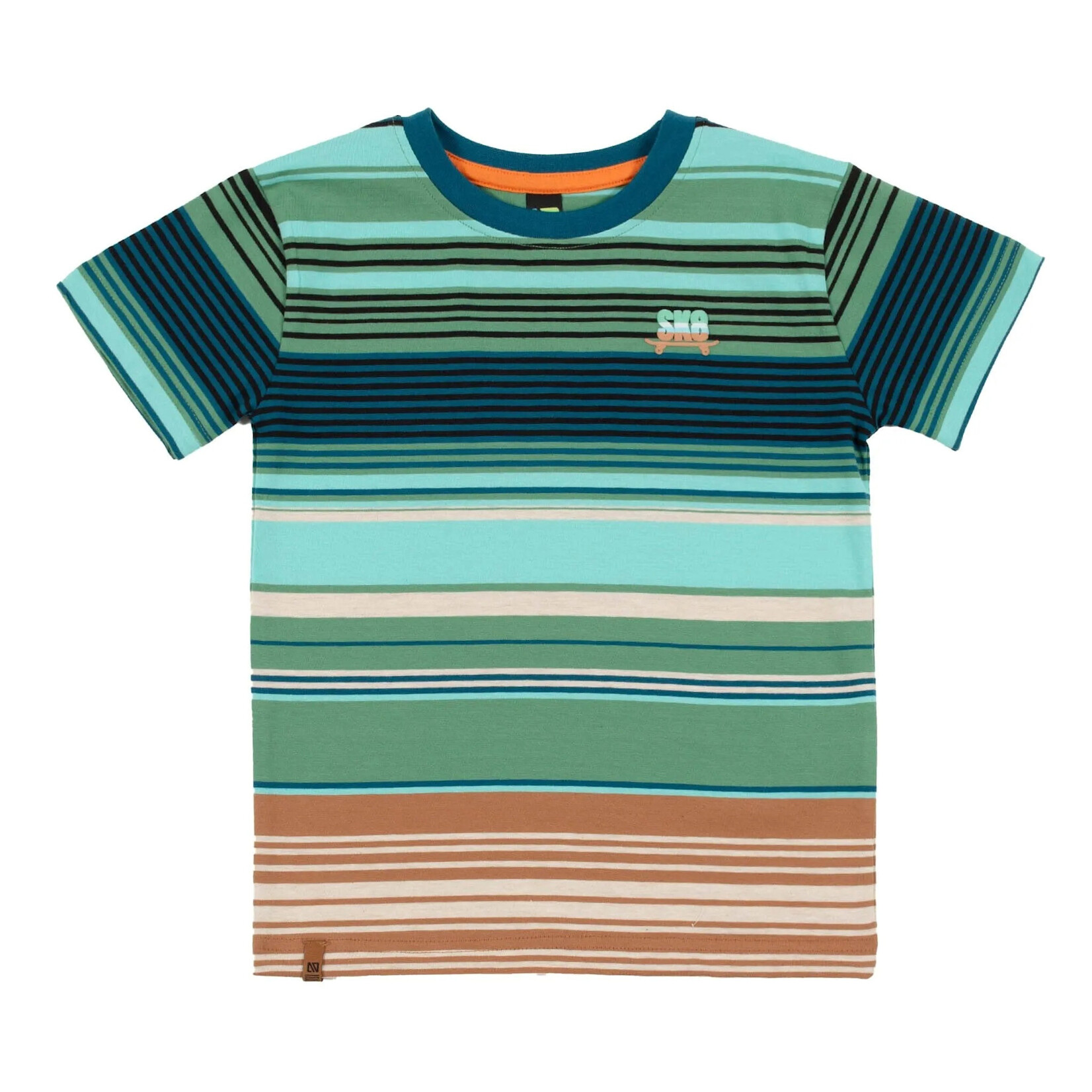 Nanö NANÖ - T-shirt à manches courtes avec rayures - Menthe- Skate- '360 degrés'