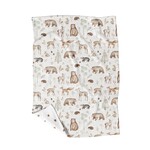 Veille sur toi VEILLE SUR TOI - Mini-couverture réversible de minky - Les amis du boisé